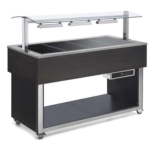 Buffet com placa de aquecimento em vitrocerâmica Buffet com placa de aquecimento em vitrocerâmica