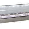 Vitrine de petiscos refrigerada 8x GN1/3