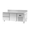 Base refrigerada para linha queima com 1 kit de 2 gavetas e 1 gavetão