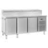 Bancada refrigerada para preparação de sanduíches e saladas