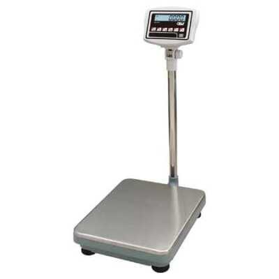 Báscula (plataforma 600 kg + visor + coluna)