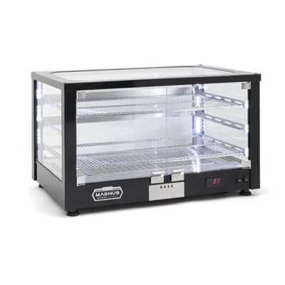 Vitrine quente ventilada de bancada