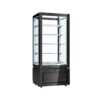 VITRINE LUXOR PRETA KP8A (+2º+10º C) VENTILADA