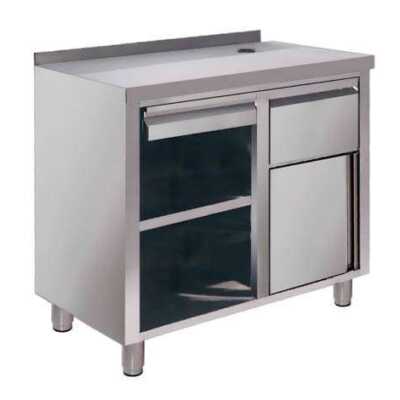 BANCADA COM TULHA 1 GAVETA 1000x600x850mm