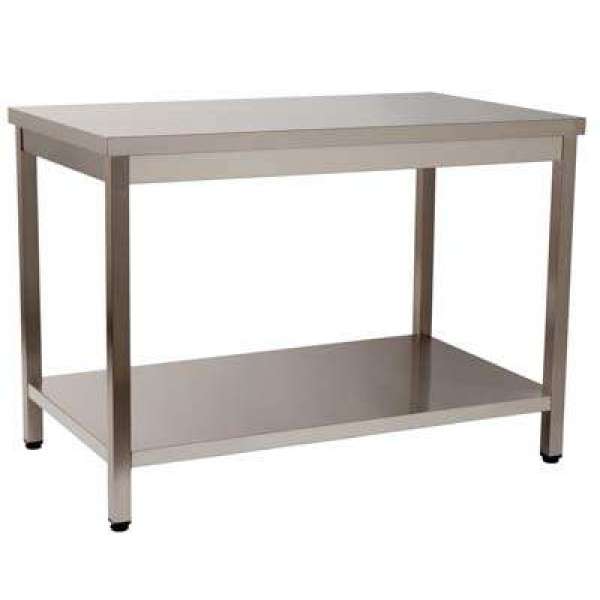 MESA DE TRABALHO 1 PRAT. 1000x600x850 INOX
