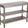 MESA DE TRABALHO 2 PRAT. 1500x700x850 INOX