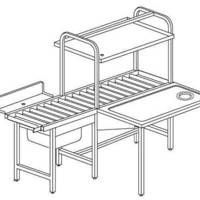 MESA RT24 COM SISTEMA MECANICO 2400x1370x1550h