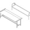 PRATELEIRA PARA MESA TC 16 1600x1000x850h