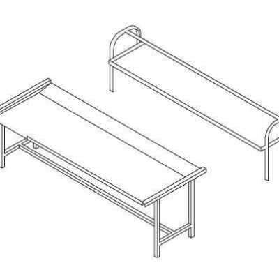 MESA COM ANEL BORRACHA TC24 2400x1000x850h