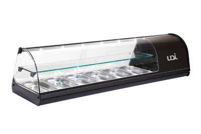 VITRINE REFRIGERADA 2 PLANOS UDI 8B-VC LEDS