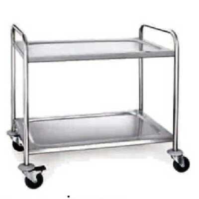 CARRO SERVIÇO MULTIUSO INOX  UDCSMI2 2 PRATELEIRAS