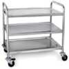 CARRO SERVIÇO MULTIUSO INOX  UDCSMI3 3 PRATELEIRAS
