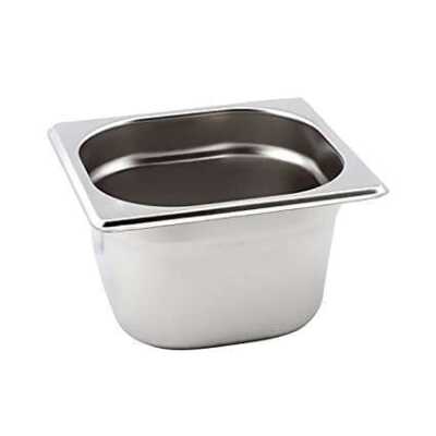 TABULEIRO GASTRONORM AÇO INOX GN1/6-100H