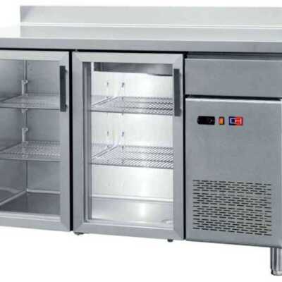 Balcão frigorífico com portas de vidro 3 portas