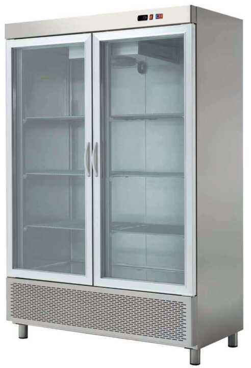 Armário refrigerado para snacks 2 portas de vidro Profundidade 726 - Hotelequip.pt Armário refrigerado para snacks 2 portas de vidro Profundidade 726