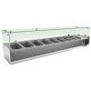 KIT Refrigerado GN1/3 de 8 compartimentos com expositor de vidro
