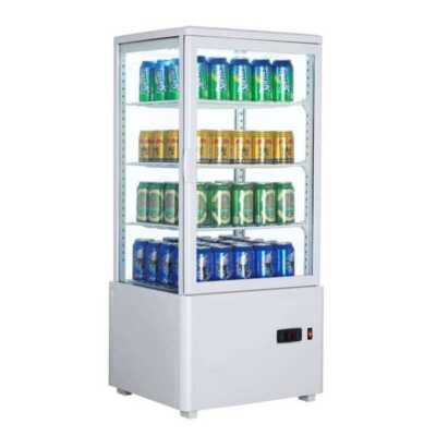 Expositor Refrigerado 4 Lados 78 litros Branco 447x400x969h mm