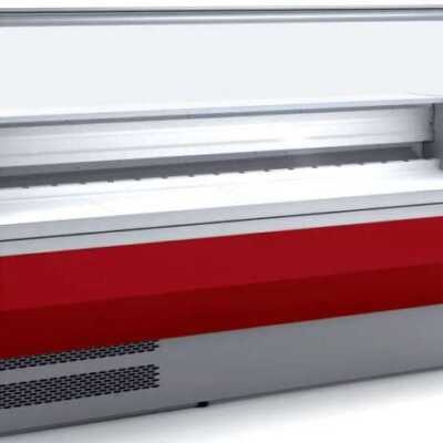 Vitrina Refrigerada Com Vidro Curvo Profundidade 900 Dim