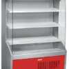 Mural expositor refrigerado 4 prateleiras 700 mm profundidade 705 x700 x1998h mm  MPL070-R cor vermelha