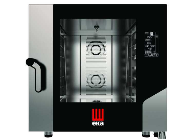 Forno de convecção elétrico BLACK MASK Pastelaria/Padaria 6 tabuleiros 600x400 mm - Hotelequip.pt Forno de convecção elétrico BLACK MASK Pastelaria/Padaria 6 tabuleiros 600x400 mm