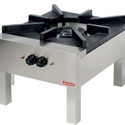 Paelleira a gás industrial 18kw 600x700x450h mm