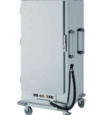 Carro quente 1 porta baixo 22 tabuleiros GN2/1 de 770x850x1700h mm