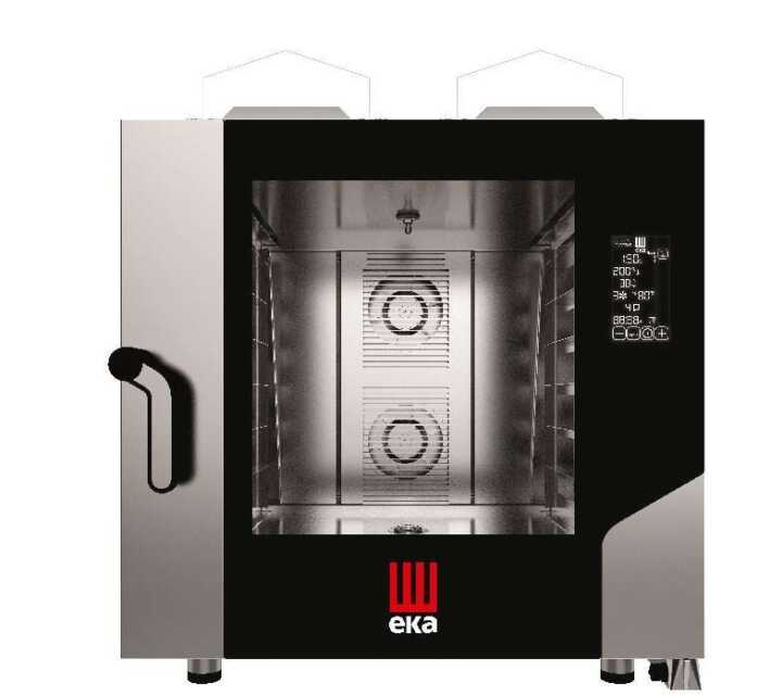 Forno de convecção a gás BLACK MASK Pastelaria/Padaria 6 tabuleiros 600x400 mm - Hotelequip.pt Forno de convecção a gás BLACK MASK Pastelaria/Padaria 6 tabuleiros 600x400 mm