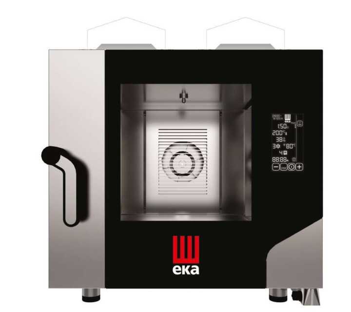 Forno de convecção a gás BLACK MASK Gastronomia 5 tabuleiros GN1/1 - Hotelequip.pt Forno de convecção a gás BLACK MASK Gastronomia 5 tabuleiros GN1/1