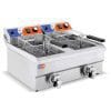 Fritadeira eléctrica 12+12 litros COM torneira 686x530 x385h mm
