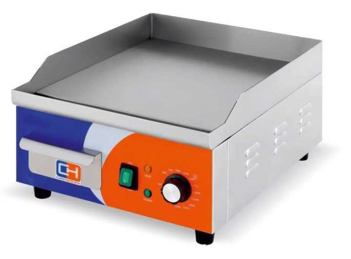 Fry Top eléctrica em aço rectificado 10mm de 360x460x220h mm - Hotelequip.pt Fry Top eléctrica em aço rectificado 10mm de 360x460x220h mm