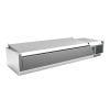 Vitrina 4 GN1/3 + 1 GN1/2 com tampa 1400 x395 x270h mm