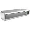 Vitrina GN1/4 de 5 cubas com tampa 1200 x335 x270h mm