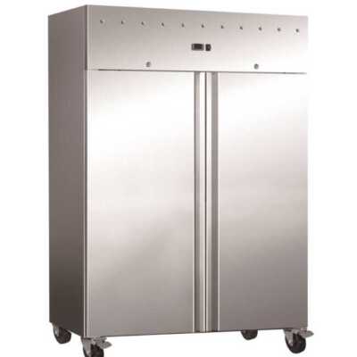 Armário para congelados GN2/1 Aço inoxidável 2 portas 1200 litros 1340x810x1989h