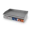 Fry Top eléctrica Grelha de aço rectificada 10mm Económica 740x490x240h mm