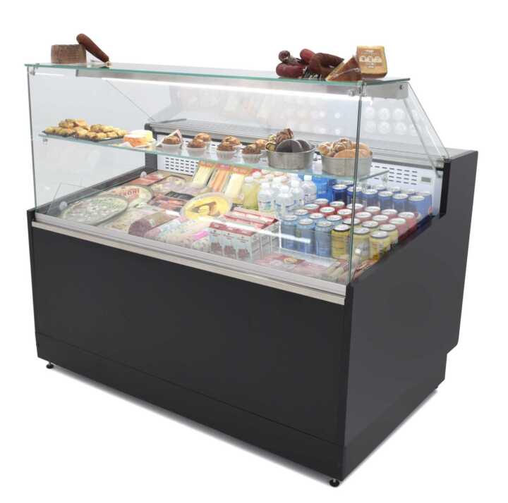 Armário expositor refrigerado 2 metros Profundidade 973 mm Frio estático Frio estático - Hotelequip.pt Armário expositor refrigerado 2 metros Profundidade 973 mm Frio estático Frio estático