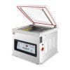 Máquina de embalagem a vácuo 2 barras de soldadura 400mm de 550x490x590h mm