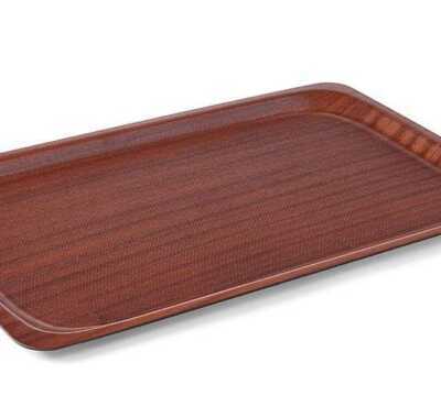 Tabuleiro de servir em madeira, Mogno, 330x430mm