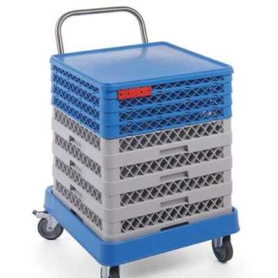 Carrinho com pega para cestos de máquina de lavar loiça, 575x545x(H)920mm