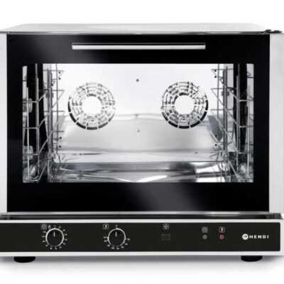 Forno de convecção com humidificador para padaria, 230V/3400W, 788x744x(H)652mm