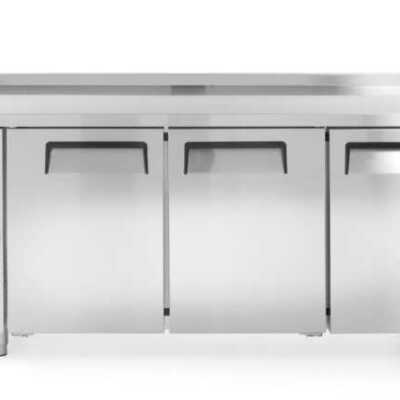 Bancada frigorífica de três portas  390 L, 291L, 230V/270W, 1800x600x(H)886mm