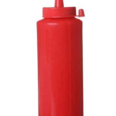 Biberão para molhos, 0,35L, Vermelho, ø55x(H)205mm