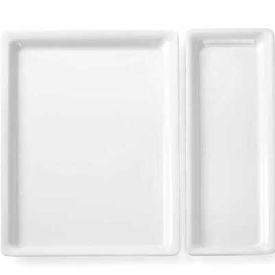Tabuleiros Gastronorm com borda fina, GN 1/1, 530x325x(H)20mm