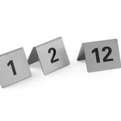 Número para mesa, Números 1-12, 50x35x(H)40mm