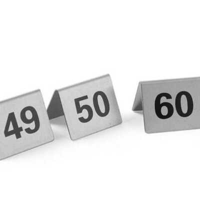 Número para mesa, Números 49-60, 50x35x(H)40mm