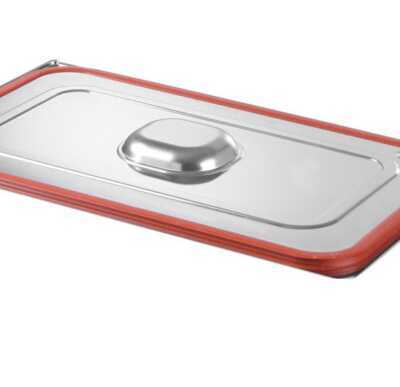 Tampa Gastronorm com aro em silicone, GN 1/6, 176x162mm