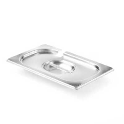 Tampa Gastronorm com encaixe para colheres, GN 1/4, 265x162mm