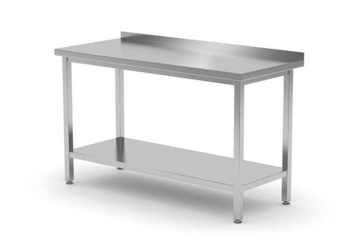 Mesa de trabalho borda e prateleira – aparafusada Mesa de trabalho borda e prateleira - aparafusada