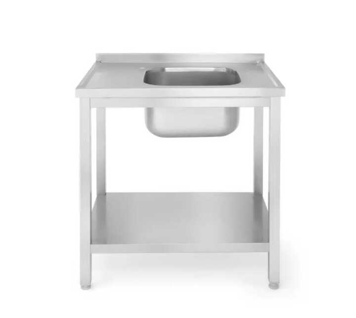 Mesa com lava-loiças com prateleira – para automontagem Mesa com lava-loiças com prateleira - para automontagem