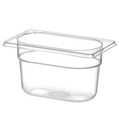 Recipiente Gastronorm 1/9, GN 1/9, 1L, Transparente, 176x108x(H)100mm