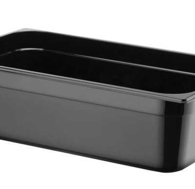 Recipiente Gastronorm 1/1, GN 1/1, 21L, Preto, 530x325x(H)150mm